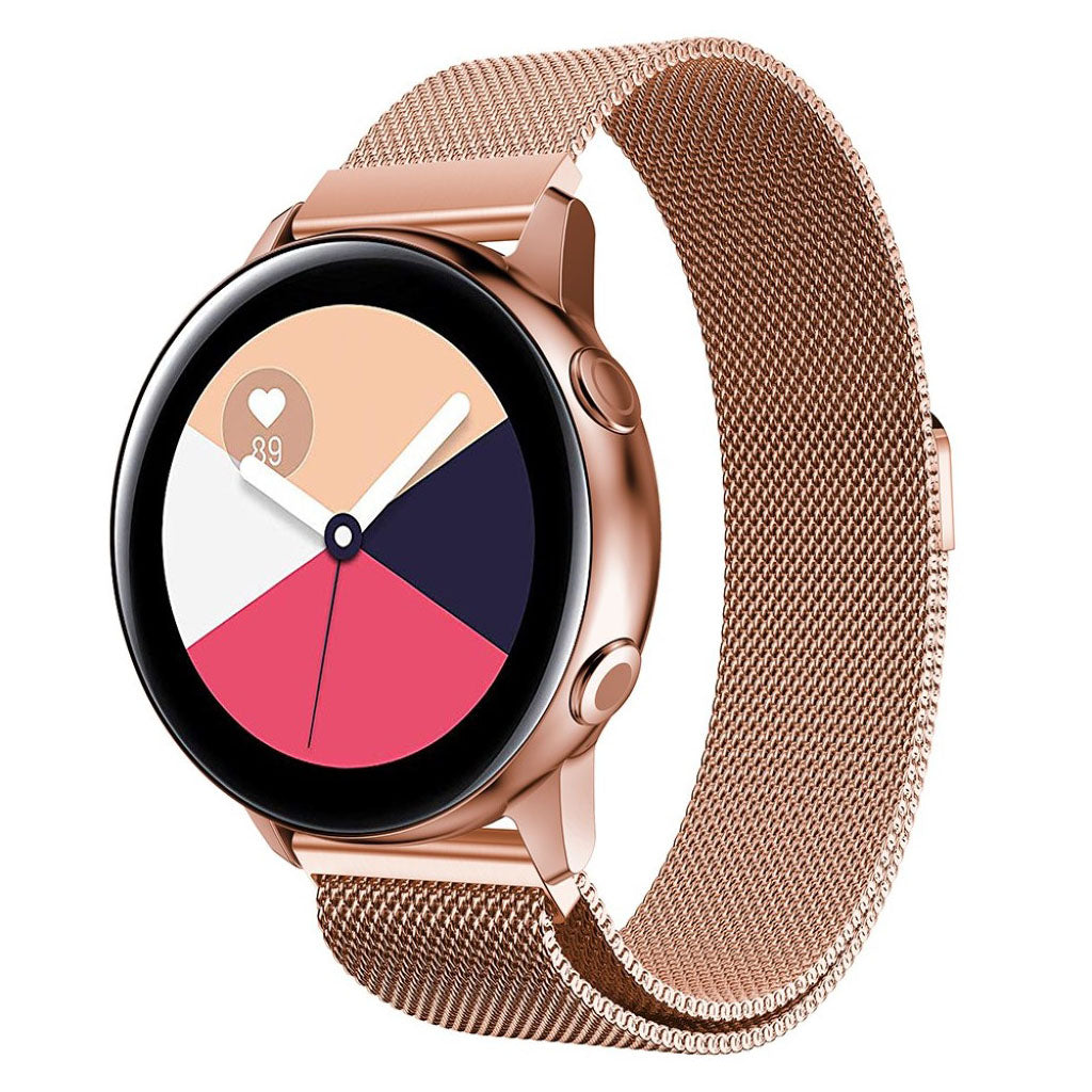 Mega fed Samsung Galaxy Watch Active Metal Rem - Pink#serie_1