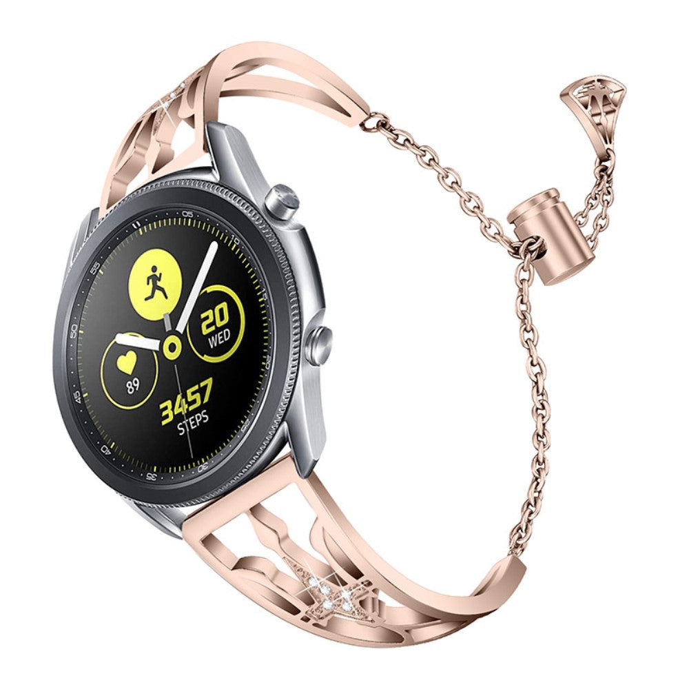 Samsung Gear S3 Frontier / Samsung Gear S3 Metal og Rhinsten Rem - Guld#serie_1