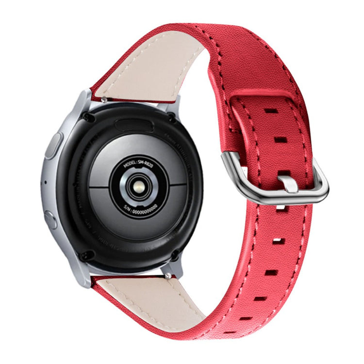 Samsung Gear S3 Frontier / Samsung Gear S3 Ægte læder Rem - Rød#serie_5