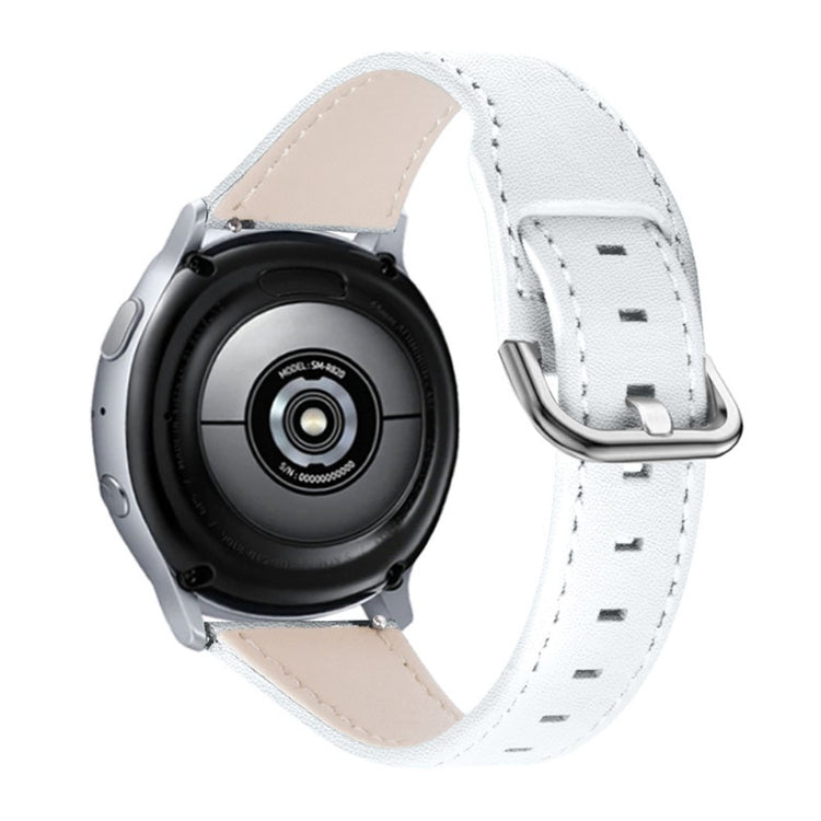 Samsung Gear S3 Frontier / Samsung Gear S3 Ægte læder Rem - Hvid#serie_6