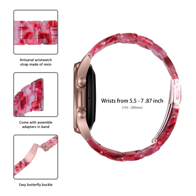 Holdbart Samsung Galaxy Watch 3 (41mm)  Rem - Rød#serie_10