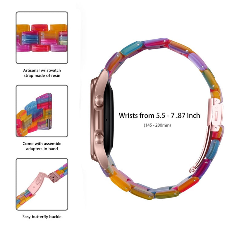 Holdbart Samsung Galaxy Watch 3 (41mm)  Rem - Flerfarvet#serie_12