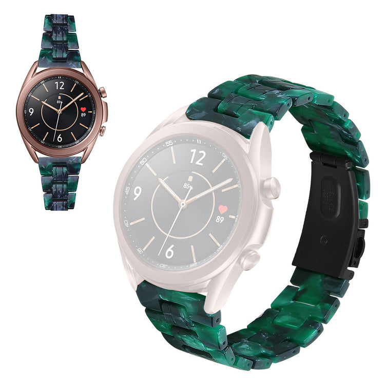 Holdbart Samsung Galaxy Watch 3 (41mm)  Rem - Grøn#serie_20