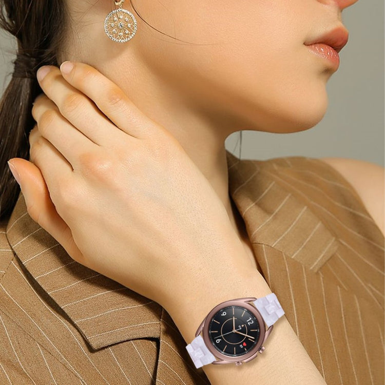 Holdbart Samsung Galaxy Watch 3 (41mm)  Rem - Hvid#serie_3