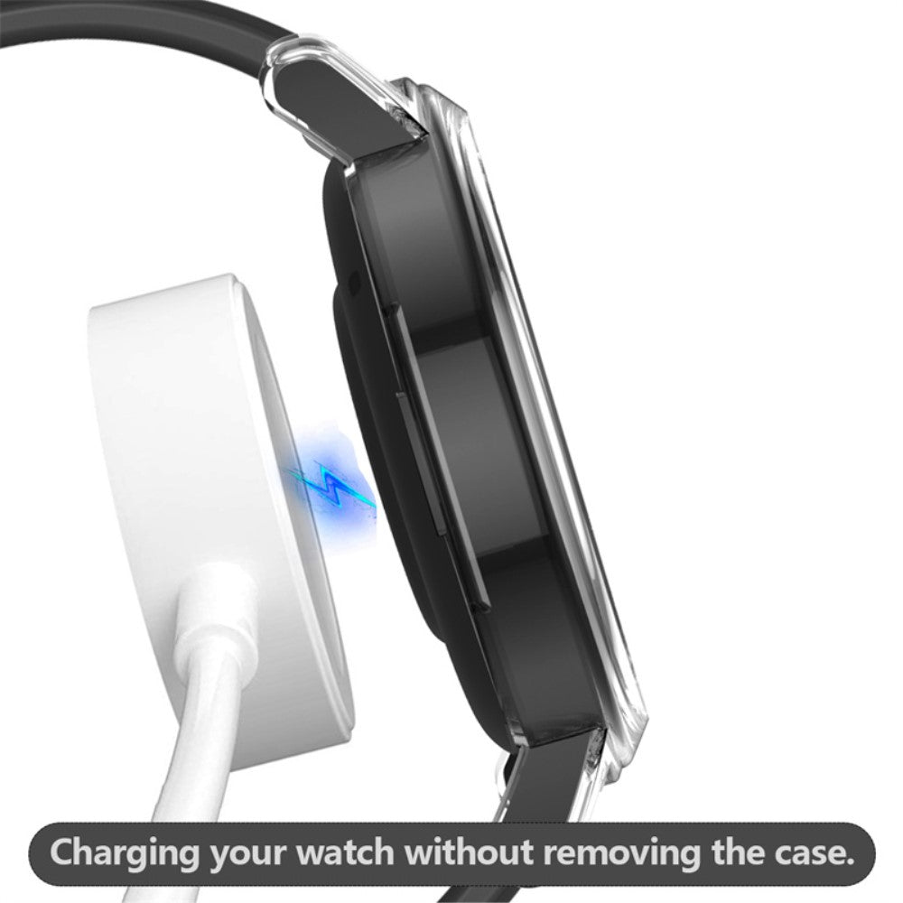 Vildt Godt Huawei Watch GT 2 42mm Cover med Skærmbeskytter i Plastik og Hærdet Glas - Gennemsigtig#serie_025