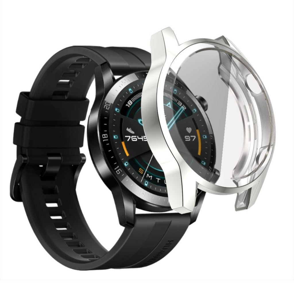 Mega Fed Huawei Watch GT 2 46mm Silikone Cover - Sølv#serie_3