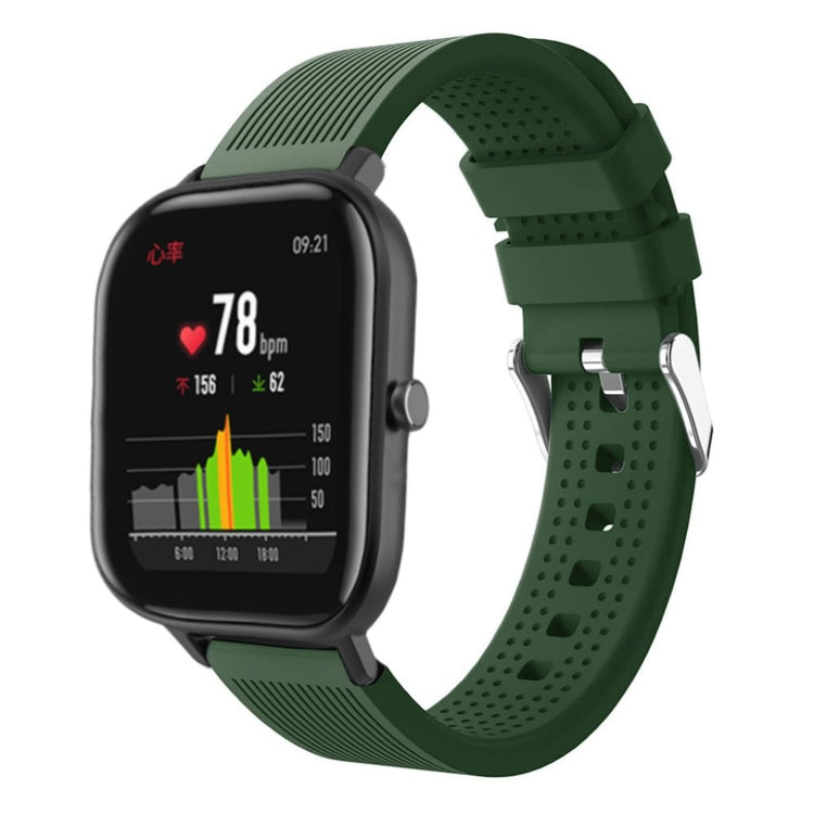 Super cool Amazfit Bip Lite Silikone Rem - Grøn#serie_8