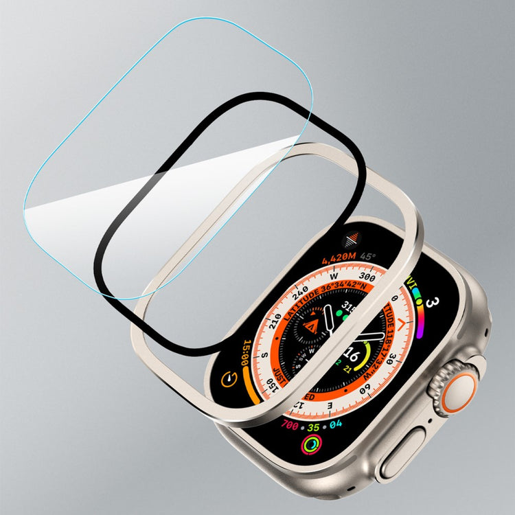 Vildt Fint Universal Cover med Skærmbeskytter i Metal og Glas passer til Apple Watch Ultra 2 / Apple Watch Ultra - Lilla#serie_3