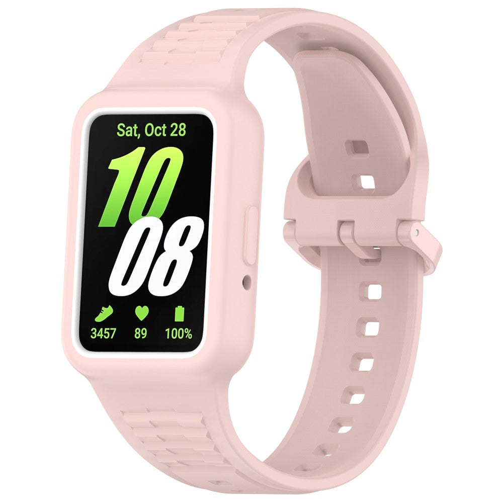 Honor band 9 Silicone Watch band Wrist Strap with Watch Case - Light Pink#serie_7