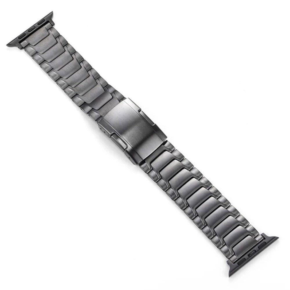 Apple Watch Series 49mm - 45mm - 44mm - 42mm Titanium Alloy Strap Turtleback Clasp - Grey#serie_3