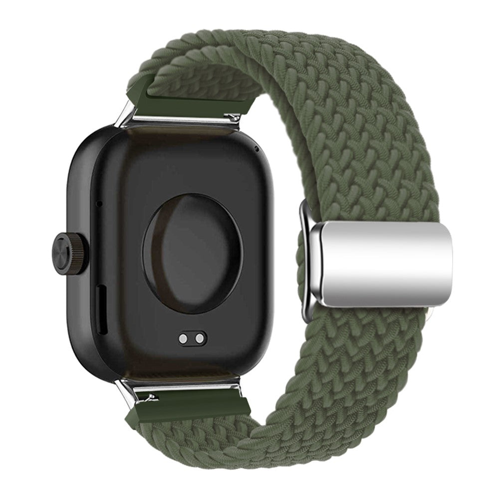 Xiaomi Smart Band 8 Pro / Redmi Watch 4 Loop Strap Magnetic Buckle Woven Watch Band - Dark Olive Green#serie_2