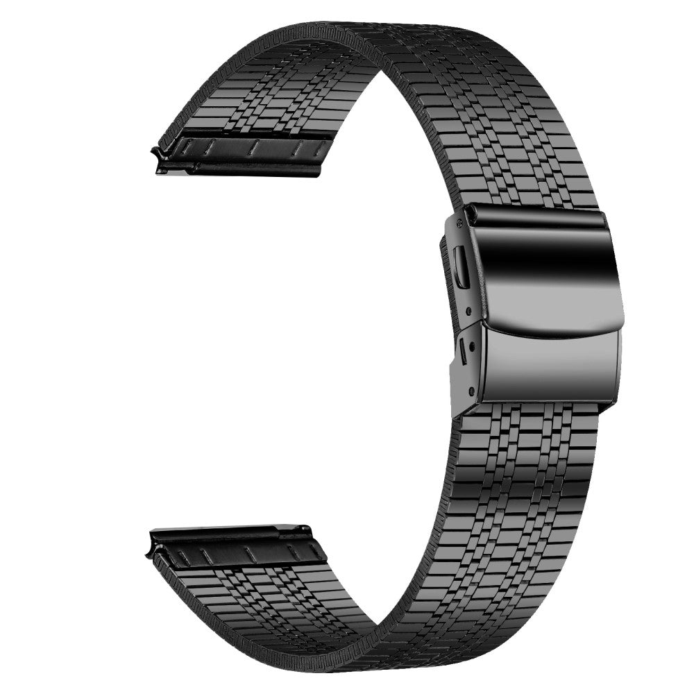 Garmin Vivoactive 4 Replacement Band Stylish 22mm Stainless Steel Watch Strap - Black#serie_2