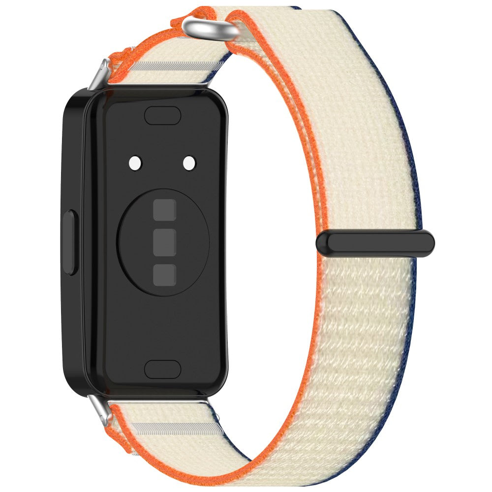 Huawei Band 9 / Band 9 NFC / Band 8 / Band 8 NFC Strap Nylon Sport Loop Watch Bands - Orange+Beige#serie_4