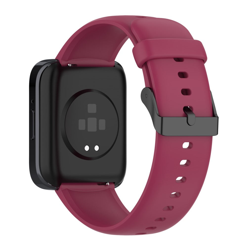 SKG V9 / V9 Pro / Huami Amazfit Bip 5 / Bip 5 Unity Watch Strap Liquid Silicone Band Replacement - Wine Red#serie_6