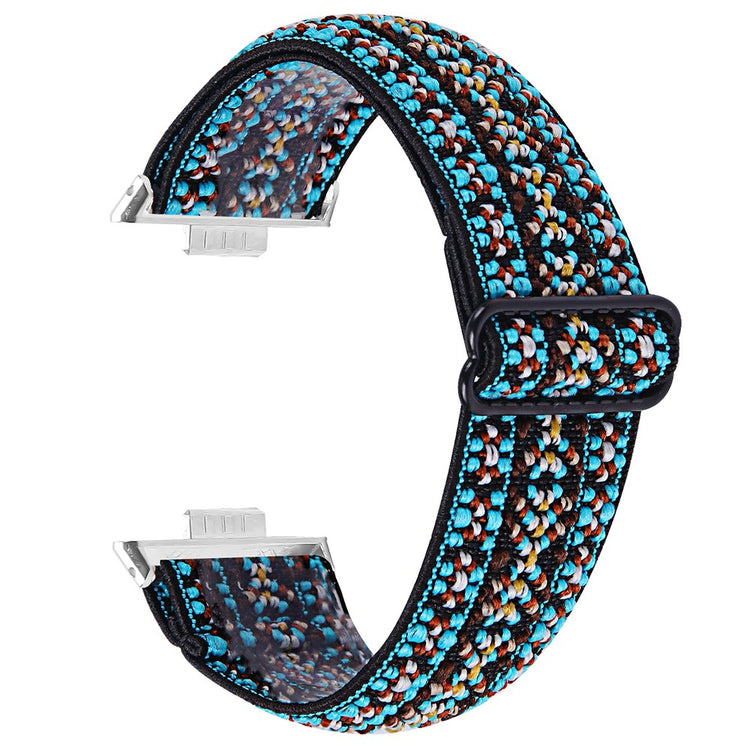 Huawei Watch Fit 3 Nylon Watch Strap Pattern Print Adjustable Elastic Wrist Band - 4##serie_3