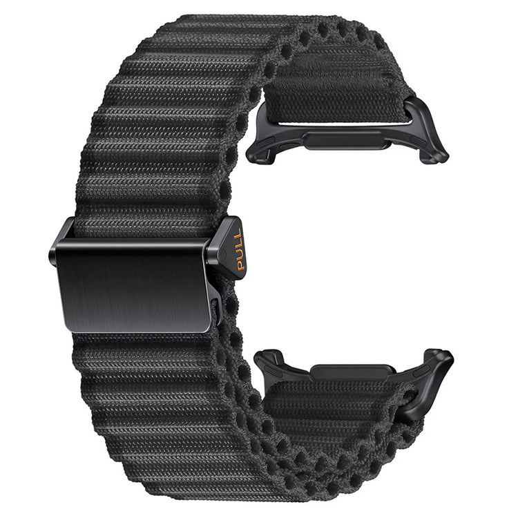 Samsung Galaxy Watch Ultra 47mm Nylon Watch Band Replacement Wrist Strap - Black#serie_1