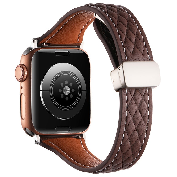 KALEBOL Apple Watch Series 41mm - 40mm - 38mm Genuine Leather Watch Strap - Coffee#serie_6