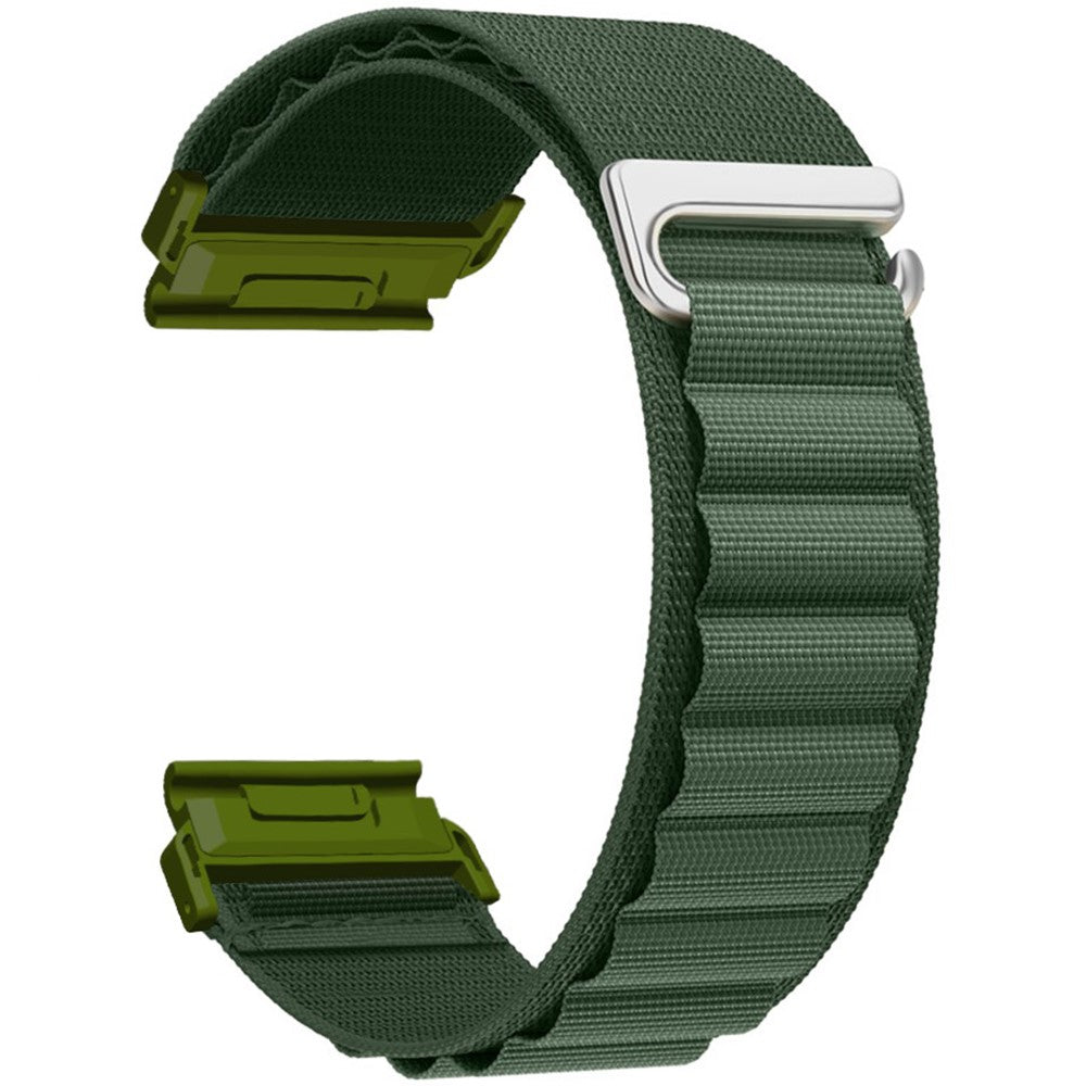 Garmin Fenix 7X Pro / 7X Watch Band 26mm Quick Release C Buckle Nylon Watch Strap - Army Green#serie_8