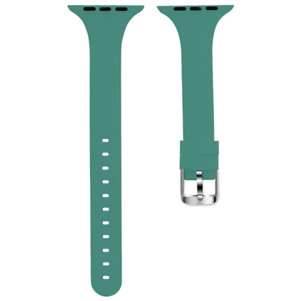 Apple Watch Series 41mm - 40mm - 38mm Band Soft Silicone Watch Strap - Dark Green#serie_6