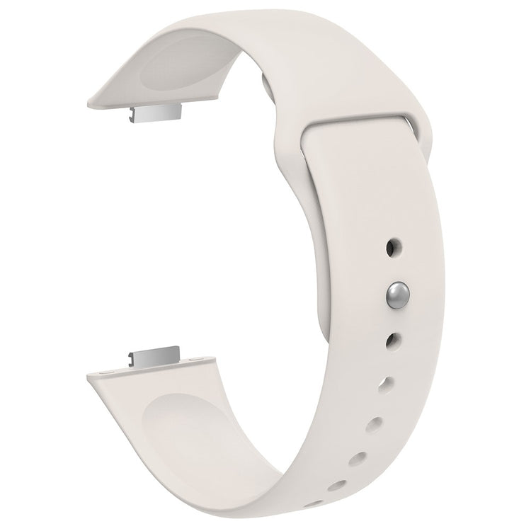 Huawei Watch Fit 3 Replacement Strap Silicone Watch Band with Silver Buckle - Starlight#serie_9