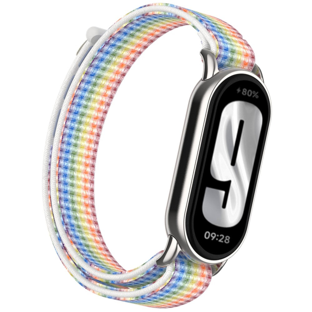 Xiaomi Mi Band 9 / Smart Band 8 Watch Strap Nylon Loop Adjustable Wrist Band - Rainbow#serie_5