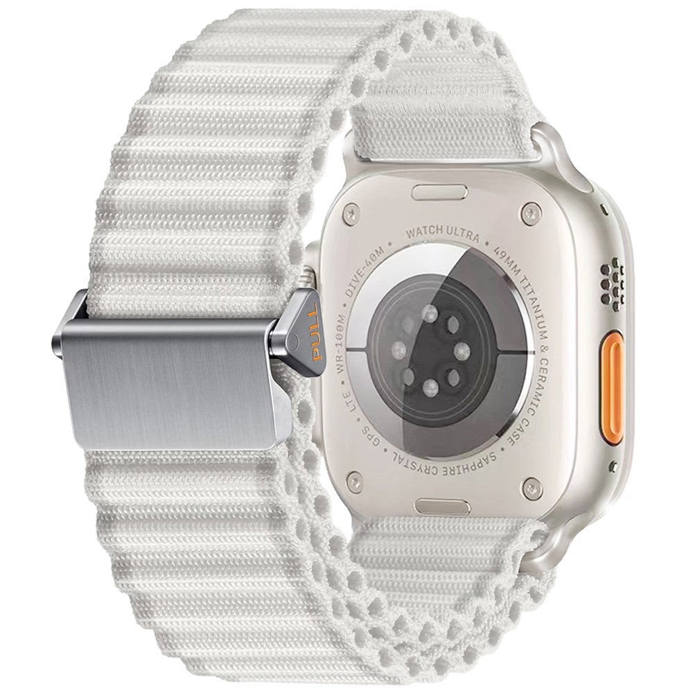 Apple Watch Series 41mm - 40mm - 38mm Wavy Texture Nylon Strap - White#serie_4