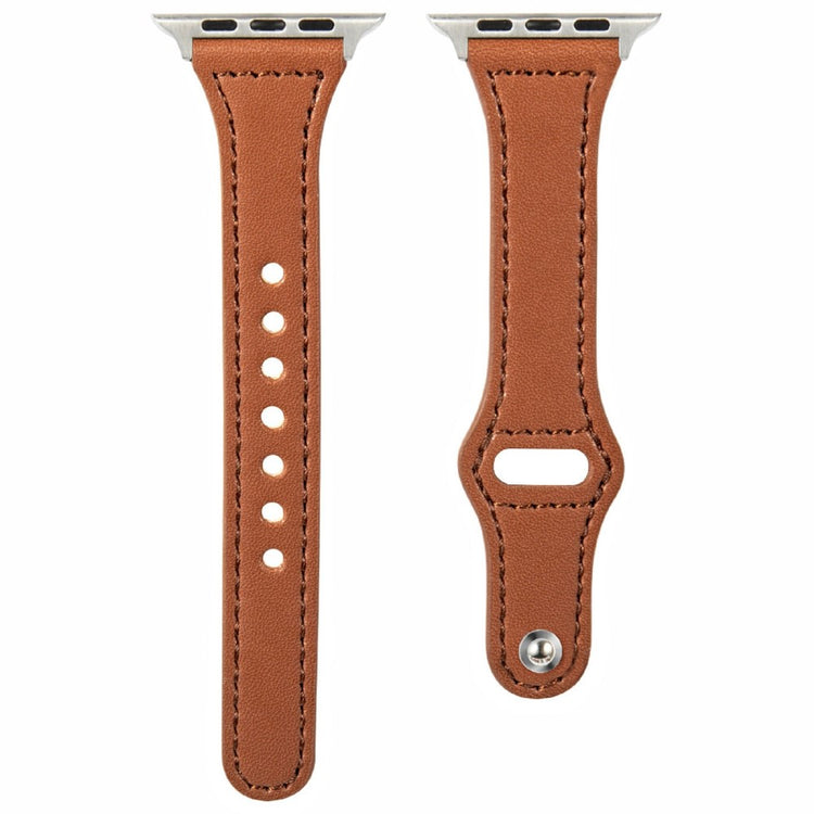 KALEBOL Apple Watch Series 41mm - 40mm - 38mm Watch Strap, Small Buckle - Brown#serie_1