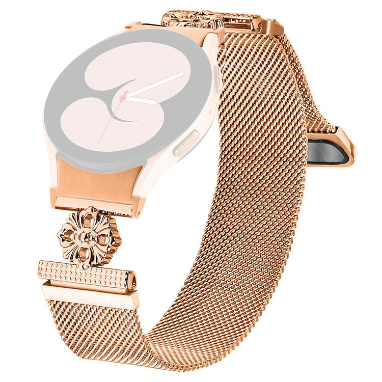 Samsung Galaxy Watch7 44mm / 44mm Milanese Watch Band Stainless Steel Strap with Quick Release Connector - Rose Gold#serie_2