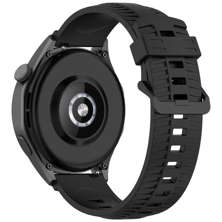 KALEBOL 20mm Watch Strap for Huawei Watch GT 3 42mm / GT 3 Pro 43mm Tire Texture Silicone Wrist Band - Black#serie_5