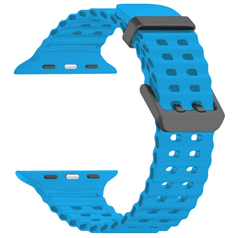 Silicone Strap for Apple Watch Series 49mm - 45mm - 44mm - 42mm Ocean Band - Sky Blue#serie_13