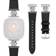 Mega Zäh Fitbit Sense / Fitbit Versa 3 Echtes Leder Und Metall Armband