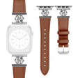 Sehr Modisch Apple Smartwatch Echtes Leder Und Metall Universell Armband