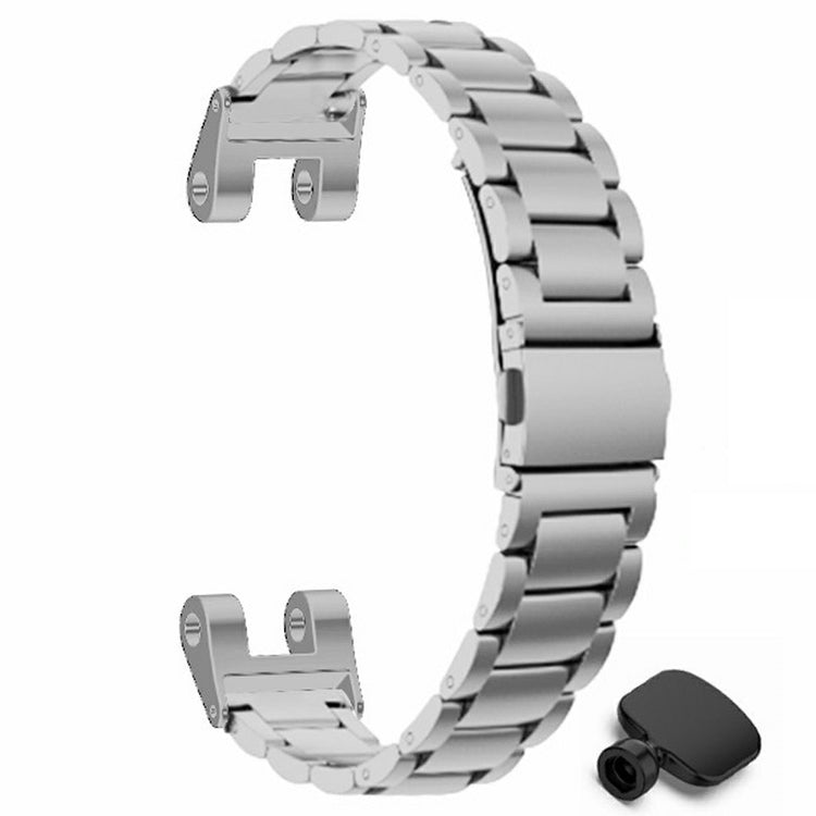 Garmin Lily Watch Band Three Bead Solid Stainless Steel Replacement Strap - Silver#serie_3