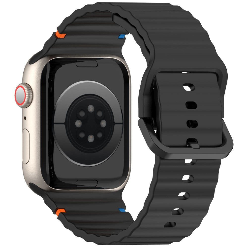 KALEBOL Silicone Strap Apple Watch Series 49mm - 45mm - 44mm - 42mm Band - Black#serie_1