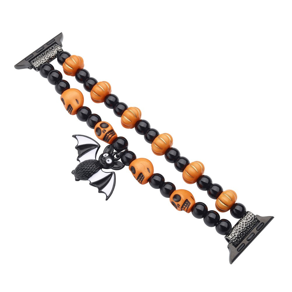 Halloween Spider / Bat Beaded Strap Apple Watch Series 41mm - 40mm - 38mm - Bat#serie_2