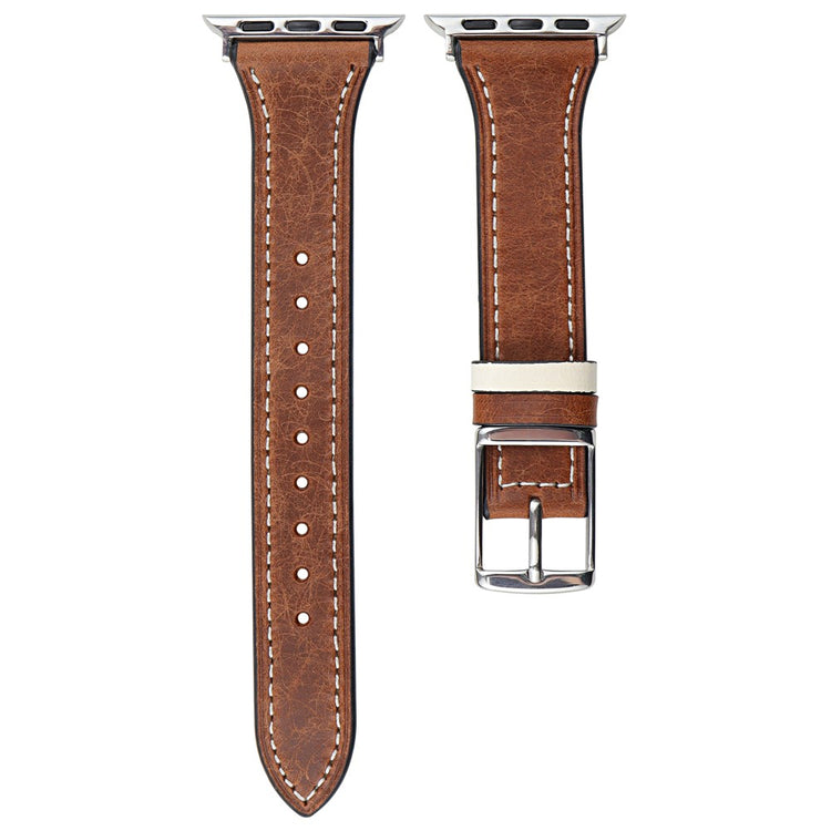 Apple Watch Series 41mm - 40mm - 38mm Genuine Leather Watch Band - Brown#serie_2