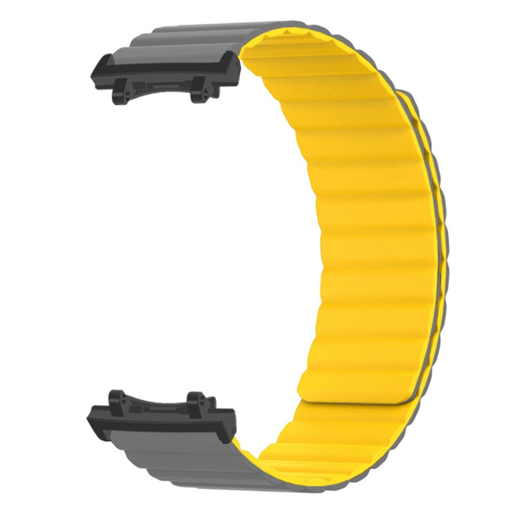 Huami Amazfit T-Rex 3 Watch Band Adjustable Magnetic Silicone Wrist Strap with Connector - Grey  /  Yellow#serie_6