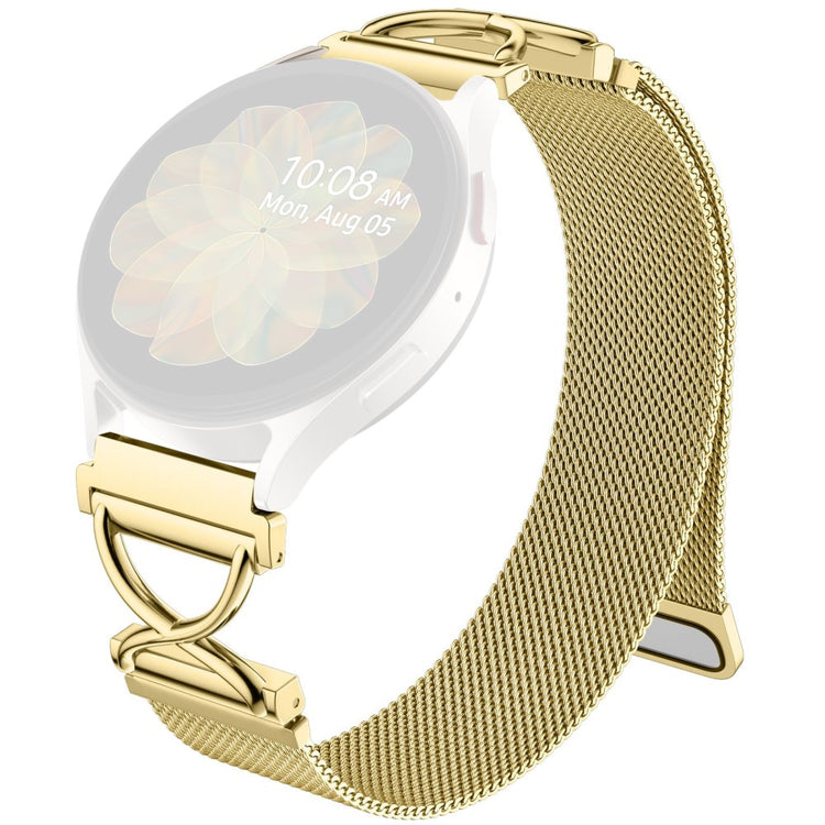 Canmixs P22 Milanese Band Electroplated Stainless Steel Magnetic Watch Strap with X-Shaped Connector - Gold#serie_2
