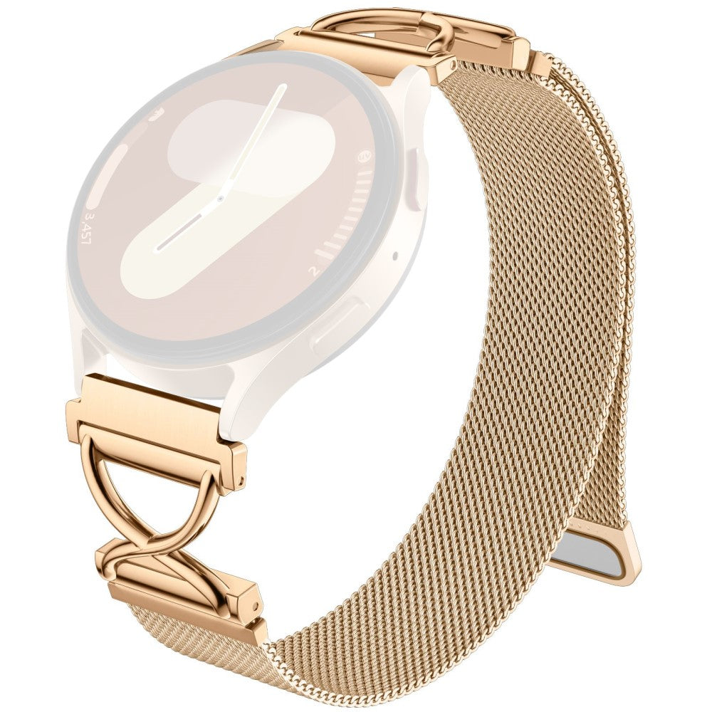Canmixs P22 Milanese Band Electroplated Stainless Steel Magnetic Watch Strap with X-Shaped Connector - Rose Gold#serie_4