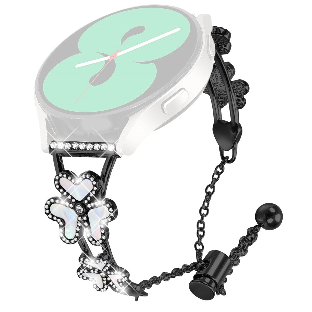 SyncUP Kids Watch Metal Band Replacement Watch Strap Heart Clover Decor - Black#serie_1