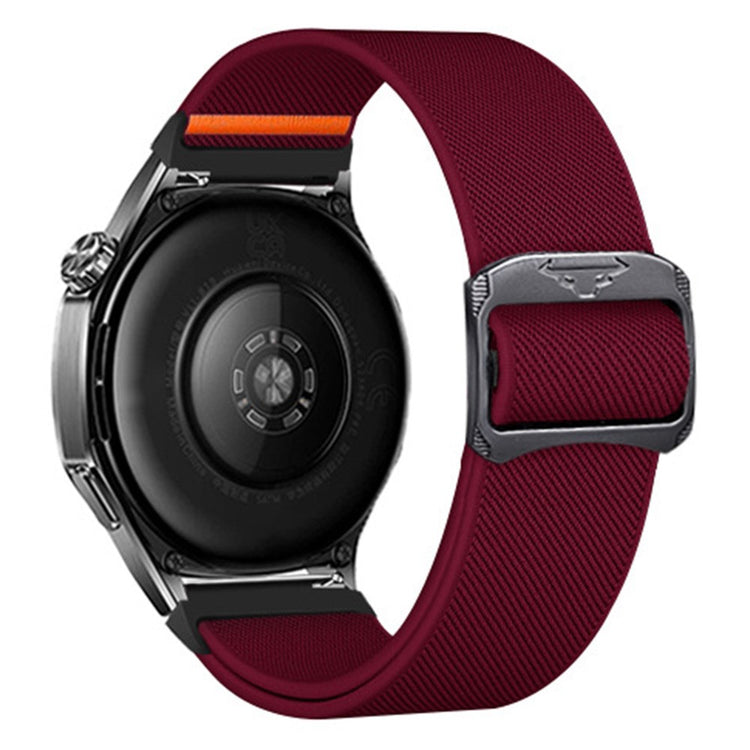 22mm Watch Band Huawei Watch GT 5 Pro 46mm Elastic Nylon Braided Strap - Wine Red#serie_3
