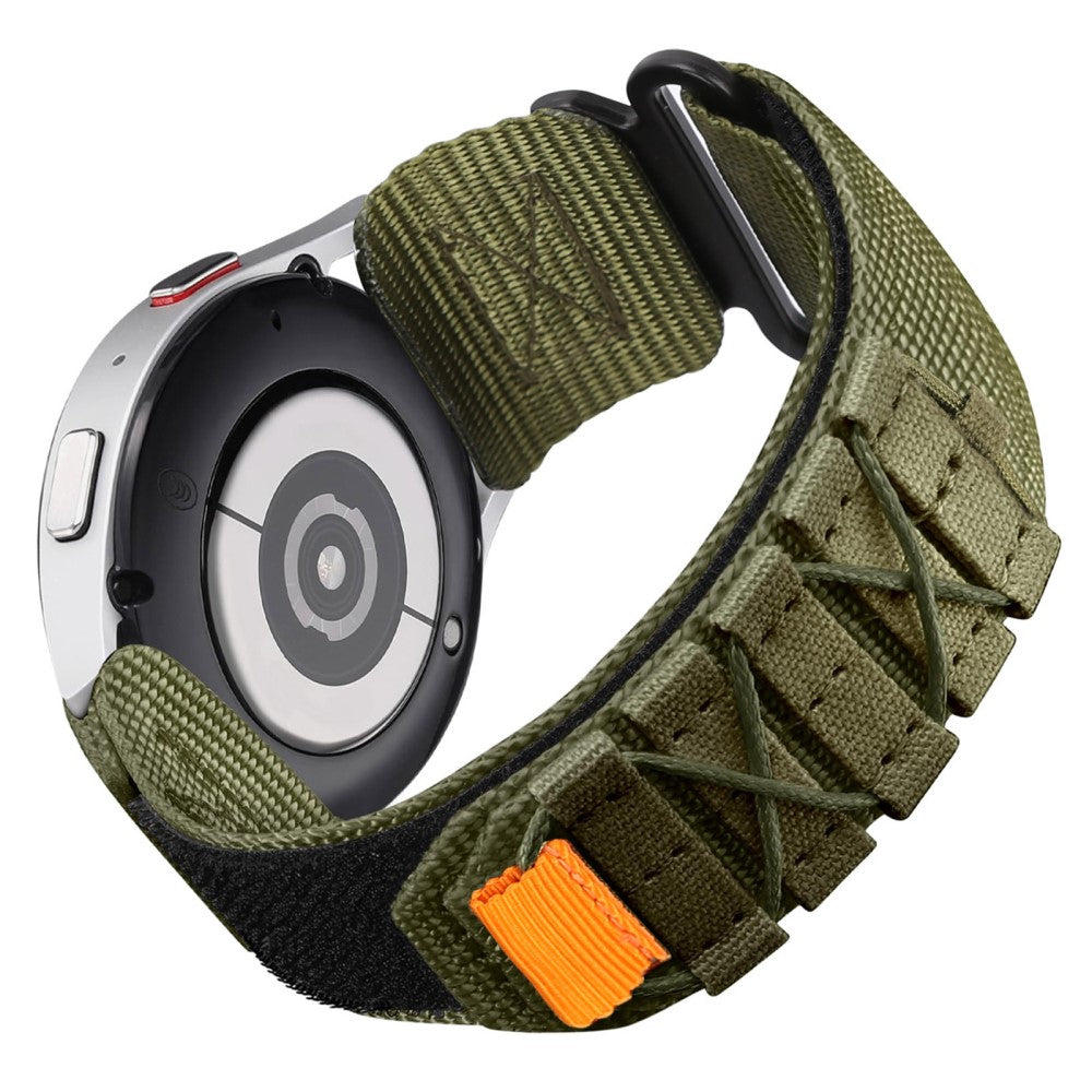 20mm Watch Band Samsung Galaxy Watch6 Classic 47mm 43mm / Huawei Watch GT 3 Pro 43mm / GT 3 42mm Nylon Woven Magic Tape Strap - Army Green#serie_1