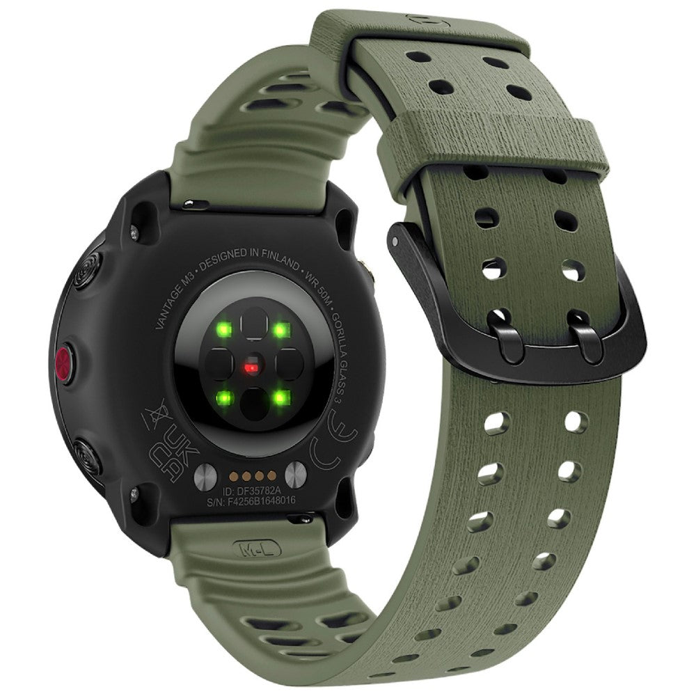 Polar Vantage M3 Replacement Watch Strap Silicone Adjustable Wrist Band - Army Green#serie_4