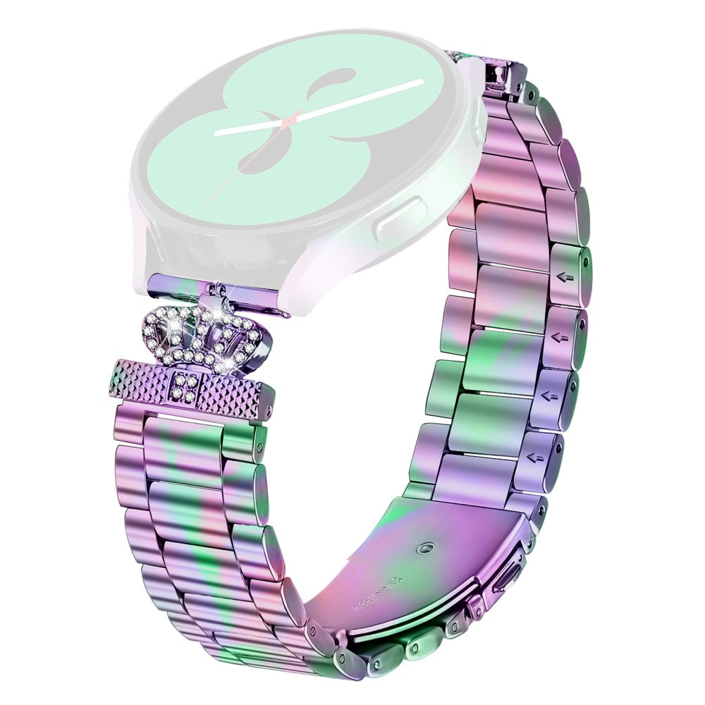 Garmin Instinct 2S Stainless Steel Strap Crown Shape Rhinestone Decor Watch Band - Colorful#serie_4
