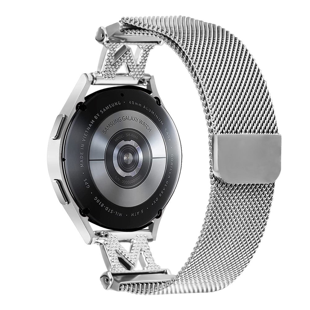 Garmin Instinct 2S Bands Stainless Steel M-Type Milanese Watch Band Silver Wrist Strap#serie_1