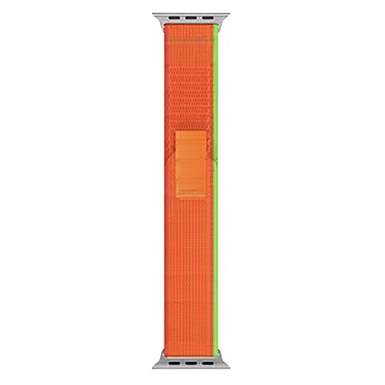 Tidsløst Metal Og Nylon Universal Rem passer til Apple Smartwatch - Orange#serie_12