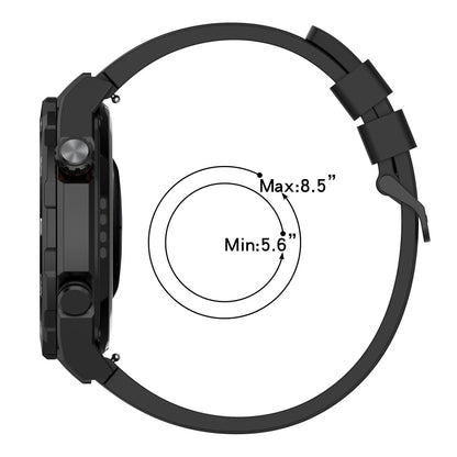 Superflot Metal Og Silikone Universal Rem passer til Smartwatch - Blå#serie_2