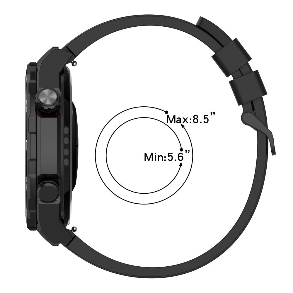 Superflot Metal Og Silikone Universal Rem passer til Smartwatch - Blå#serie_3