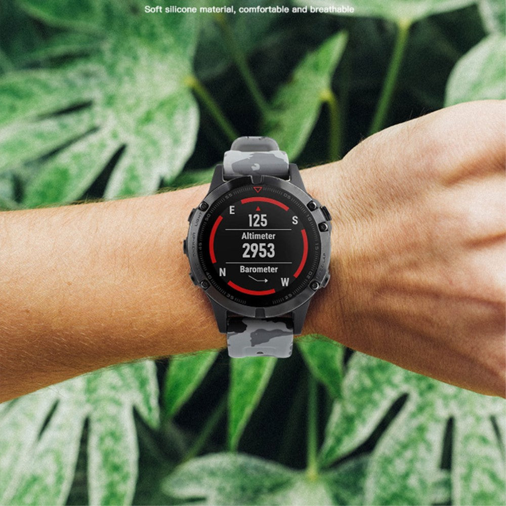 Holdbart Metal Og Silikone Universal Rem passer til Smartwatch - Hvid#serie_2