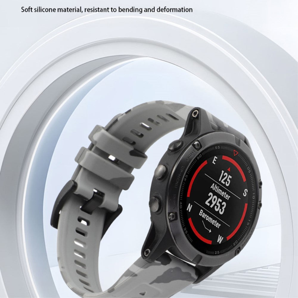 Holdbart Metal Og Silikone Universal Rem passer til Smartwatch - Sort#serie_3